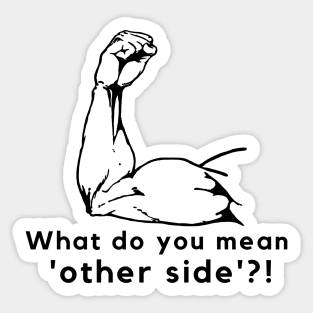 What do you mean 'other side'?! - Pole Dance Design Sticker